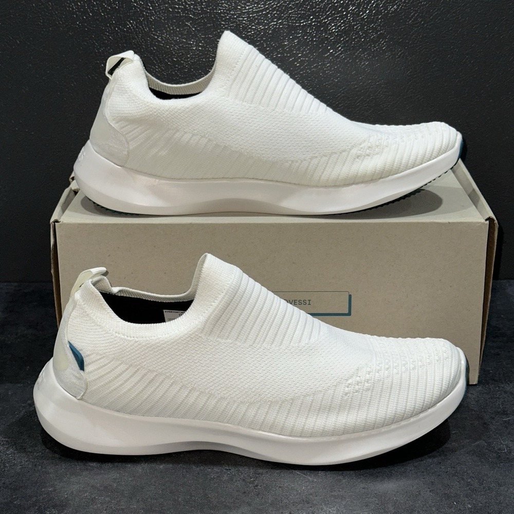 Vessi Everyday Move Slip On Mens Size 11 Waterproof Shoes Sneakers Polar White